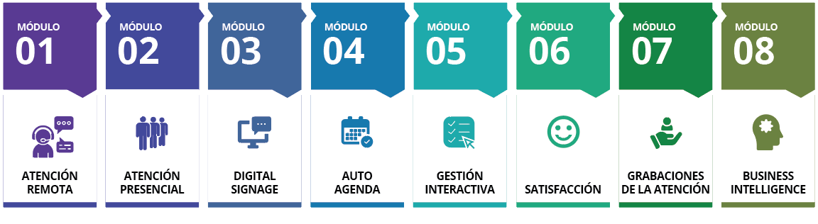 Módulos de CAS. Queue Management System.